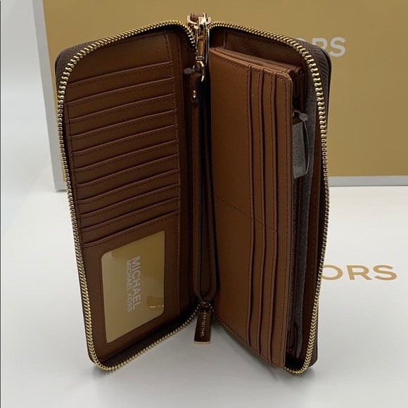 MICHAEL KORS Jet Set Travel Continental Wallet Wristlet NWT - Picture 10 of 11